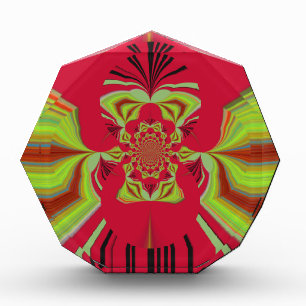 Beautiful Amazing African Red yellow Motif Pattern Award