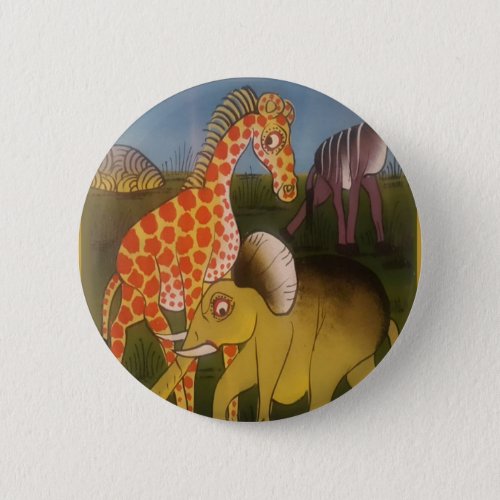 Beautiful Amazing African wild animal safari color Button