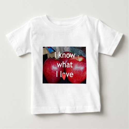 Beautiful Amazing Apple Text Quote Design Baby T_Shirt