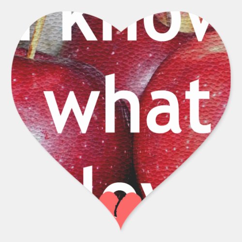 Beautiful Amazing Apple Text Quote Design Heart Sticker