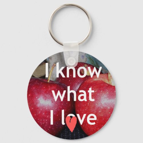 Beautiful Amazing Apple Text Quote Design Keychain