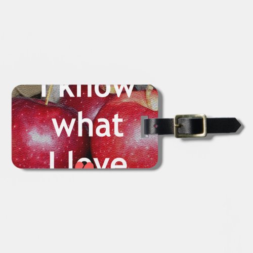 Beautiful Amazing Apple Text Quote Design Luggage Tag