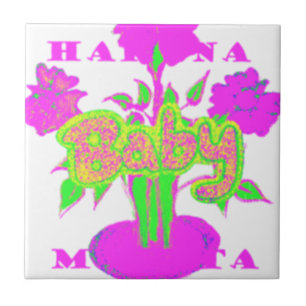 Beautiful Amazing Baby Pink Inspirational Floral  Ceramic Tile