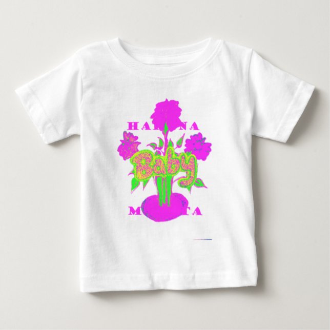 Beautiful Amazing Baby Pink Inspirational Floral  T-Shirt (Front)