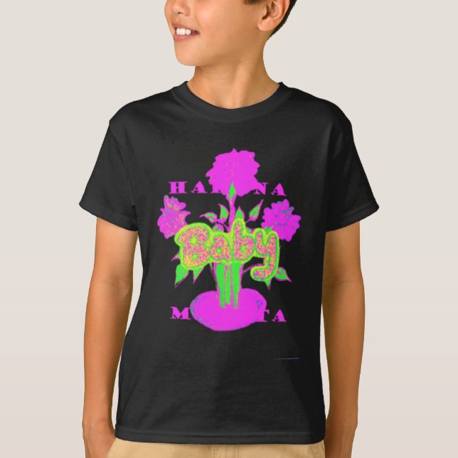 Beautiful Amazing Baby Pink Inspirational Floral  T-Shirt (Front)