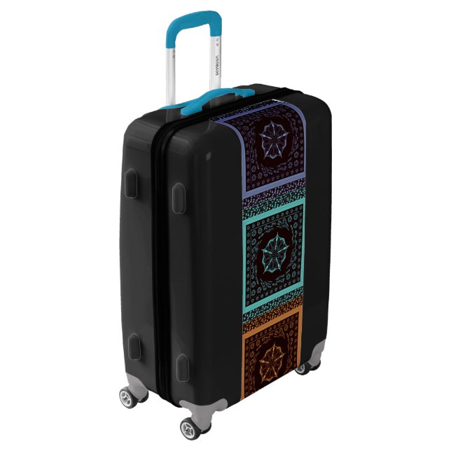 Beautiful Amazing Black & Gray Travelling in style Luggage (Rotated Left)