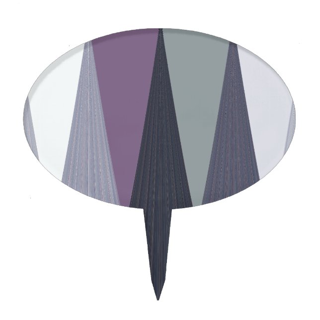 Beautiful Amazing Chevron Design Art Print Cake Topper (Front)