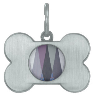 Beautiful Amazing Chevron Design Art Print Pet Tag