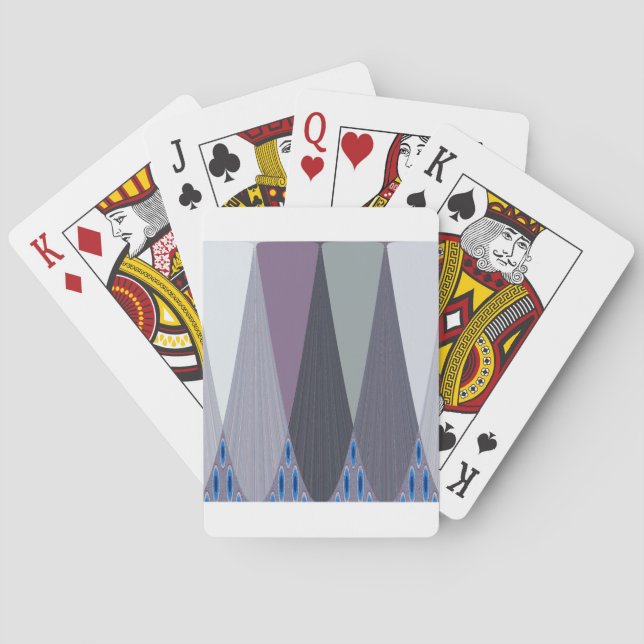 Beautiful Amazing Chevron Design Art Print Poker Cards (Back)