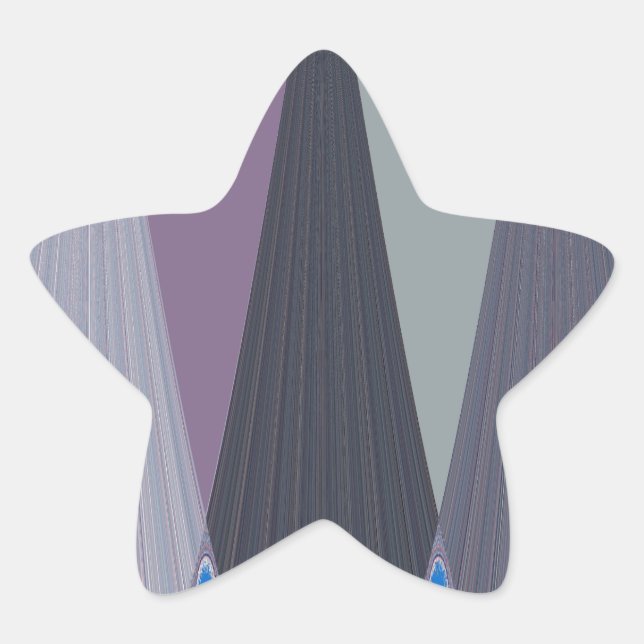 Beautiful Amazing Chevron Design Art Print Star Sticker (Front)