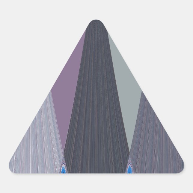 Beautiful Amazing Chevron Design Art Print Triangle Sticker (Front)