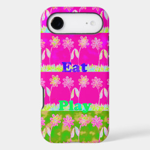 Beautiful amazing colorful Flora text quote design iPhone 17 Air Case