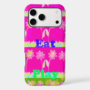 Beautiful amazing colorful Flora text quote design iPhone 17 Pro Max Case