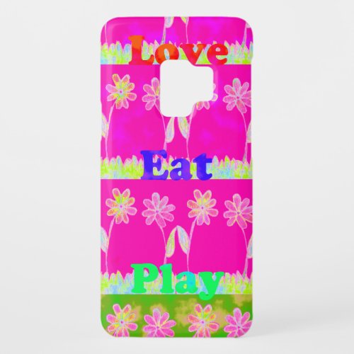 Beautiful amazing colorful Flora text quote design Case_Mate Samsung Galaxy S9 Case