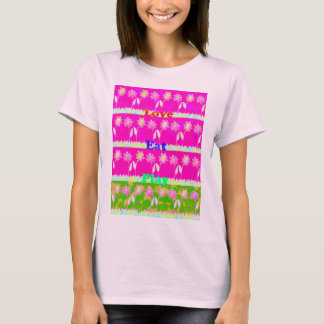 Beautiful amazing colorful Flora text quote design T-Shirt
