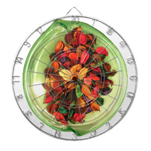 Beautiful amazing colorful rose design dartboard