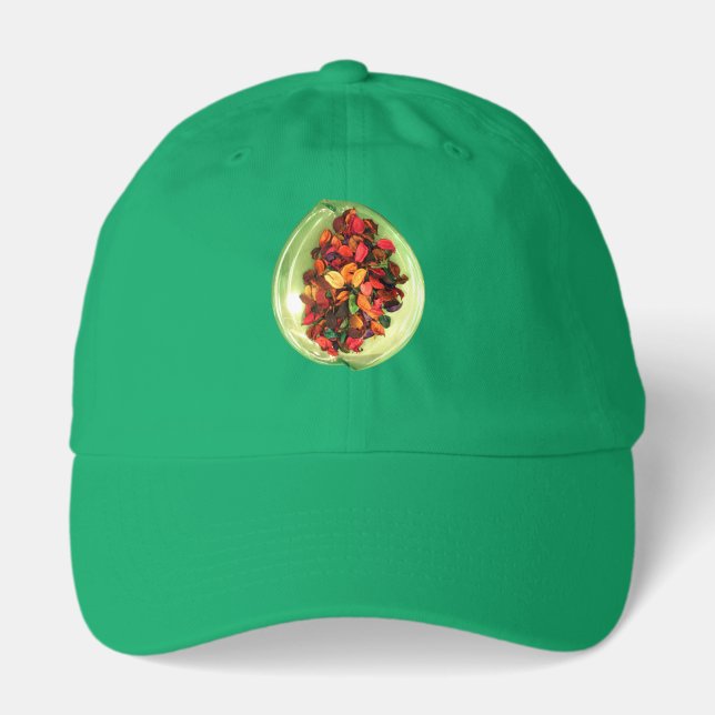 Beautiful amazing colorful rose design hat (Front)