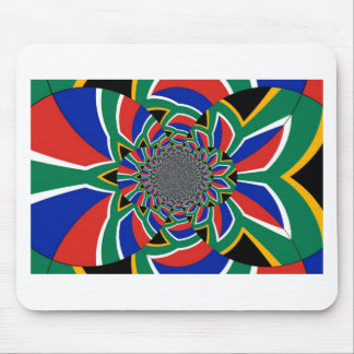 Beautiful amazing colorful South Africa flag art Mouse Pad