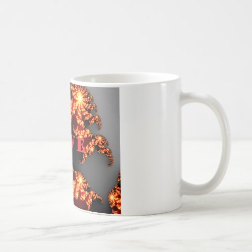 Beautiful amazing  colorful  universe Love text  Coffee Mug