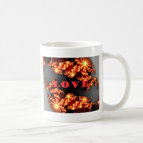 Beautiful amazing  colorful  universe Love text  Coffee Mug