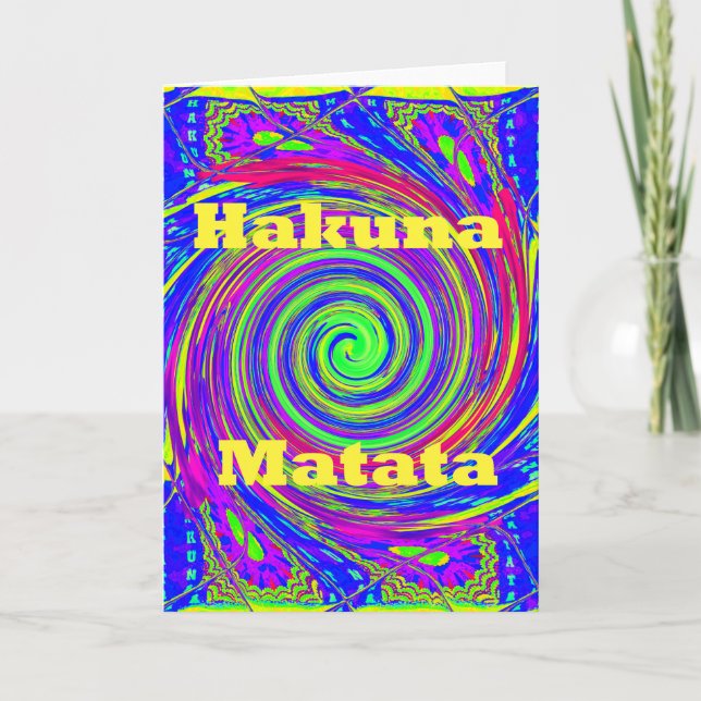 Beautiful Amazing Colorful  Whirl Vector Geometric Card (Front)