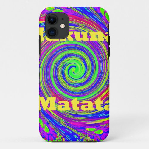 Beautiful Amazing Colorful  Whirl Vector Geometric iPhone 11 Case