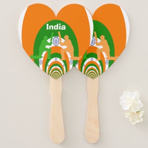 Beautiful Amazing Cricket India  Hand Fan