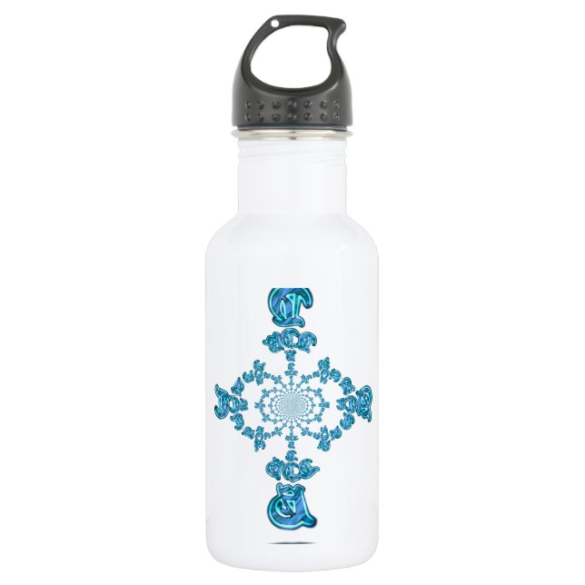 Beautiful amazing customizable Trendy Art Design  Stainless Steel Water Bottle (Front)