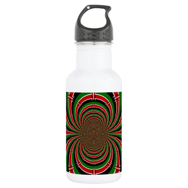 Beautiful amazing customizable Trendy Art Design  Stainless Steel Water Bottle (Front)