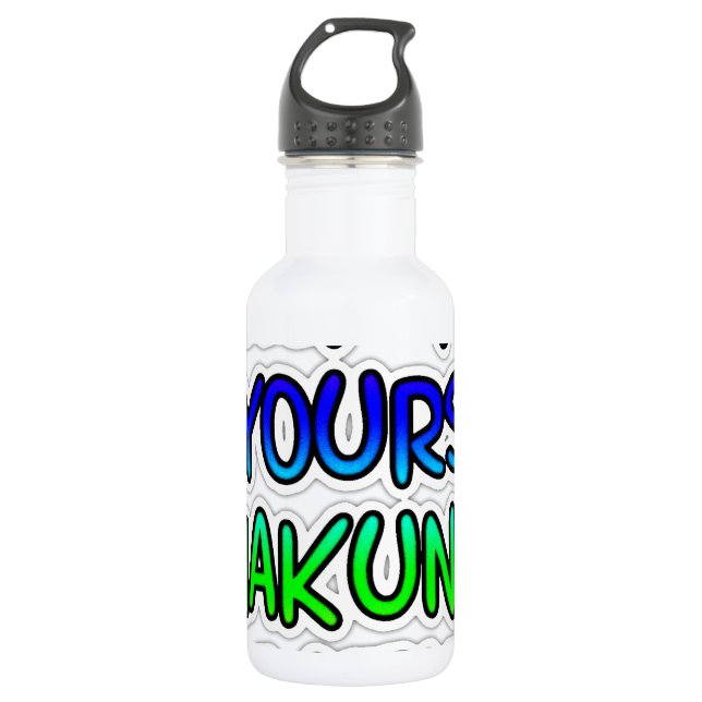 Beautiful amazing customizable Trendy Art Design  Stainless Steel Water Bottle (Front)
