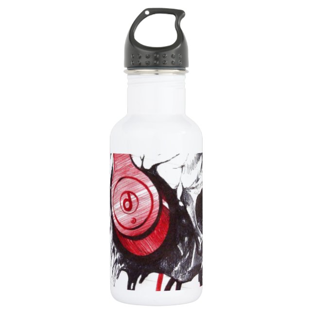 Beautiful amazing customizable Trendy Art Design  Stainless Steel Water Bottle (Front)