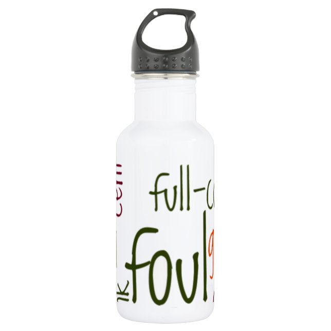 Beautiful amazing customizable Trendy Art Design  Stainless Steel Water Bottle (Front)