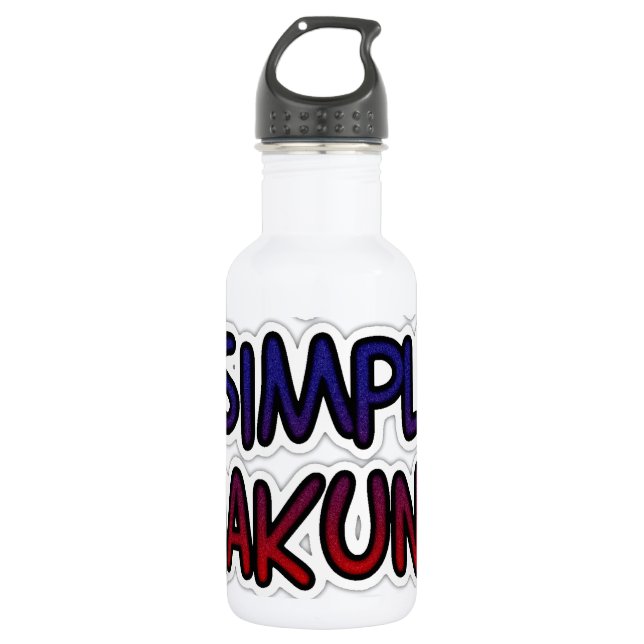 Beautiful amazing customizable Trendy Art Design  Stainless Steel Water Bottle (Front)