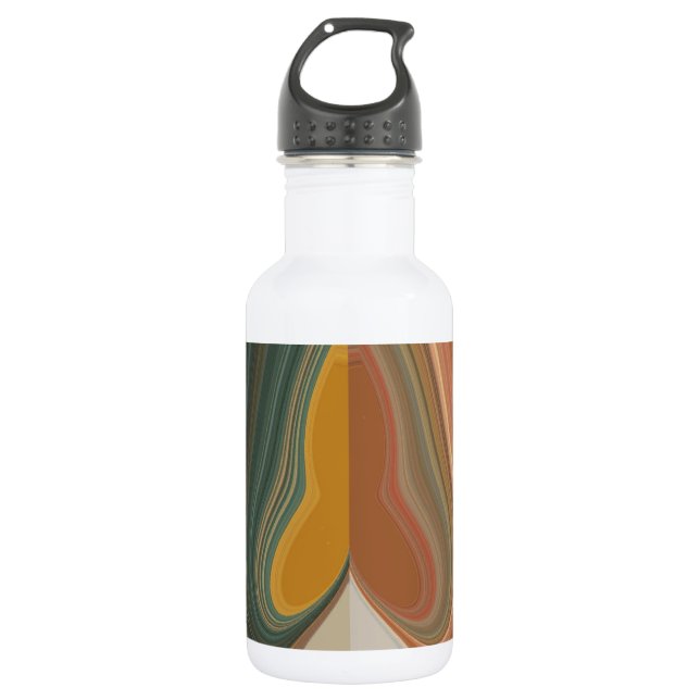 Beautiful amazing customizable Trendy Art Design  Stainless Steel Water Bottle (Front)