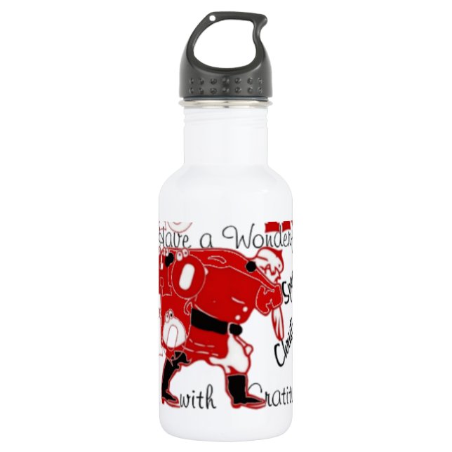 Beautiful amazing customizable Trendy Art Design  Stainless Steel Water Bottle (Front)