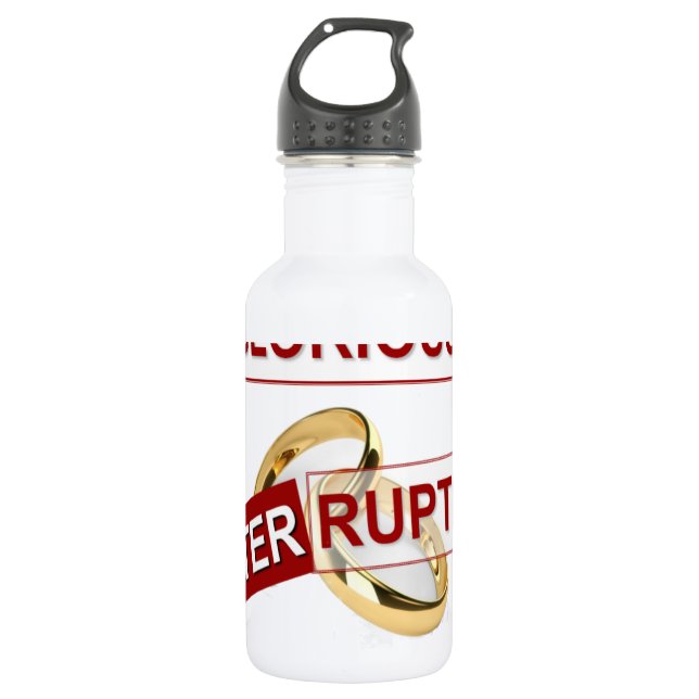 Beautiful amazing customizable Trendy Art Design  Water Bottle (Front)