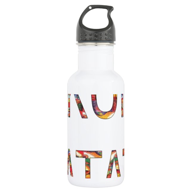 Beautiful amazing customizable Trendy Art Design  Water Bottle (Front)