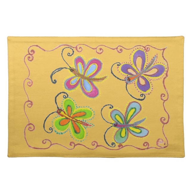 Beautiful amazing Cute Butterfly Art: Perfect Gift Placemat (Front)