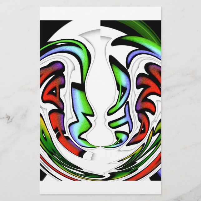 Beautiful Amazing Design Have a Nice Day Colorful  Stationery (Front)