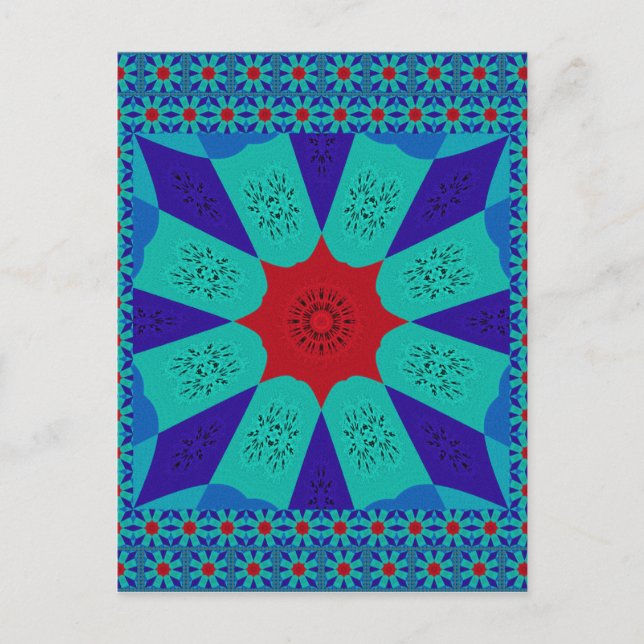 Beautiful Amazing Egyptian  Feminine Design Color Postcard (Front)