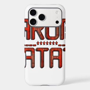 Beautiful Amazing Embossed Red Hakuna Matata Text  iPhone 17 Pro Max Case