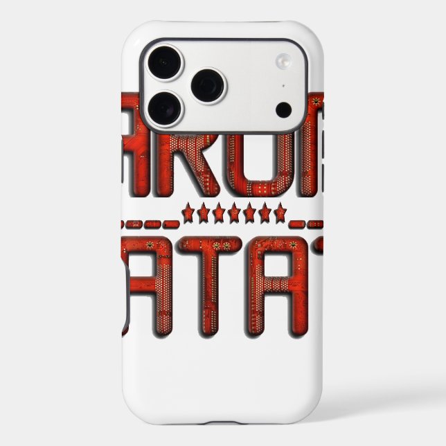Beautiful Amazing Embossed Red Hakuna Matata Text  Case-Mate iPhone Case (Back)