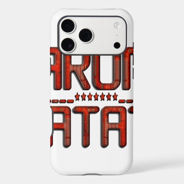 Beautiful Amazing Embossed Red Hakuna Matata Text  Case-Mate iPhone Case (Back)