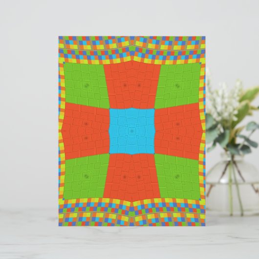 Beautiful amazing European colorful ethnic Vector (Standing Front)