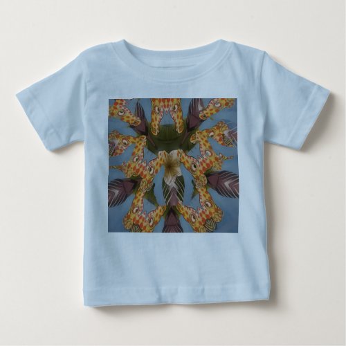 Beautiful amazing Funny African Giraffe pattern de Baby T_Shirt