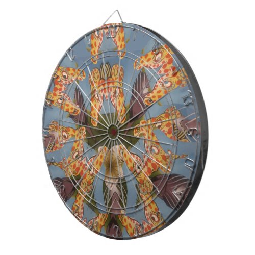 Beautiful amazing Funny African Giraffe pattern de Dart Board