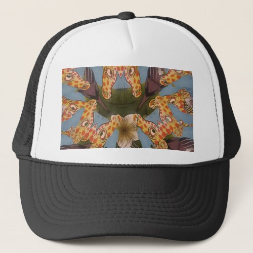 Beautiful amazing Funny African Giraffe pattern de Trucker Hat