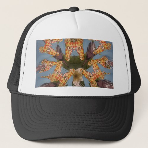 Beautiful amazing Funny African Giraffe pattern de Trucker Hat