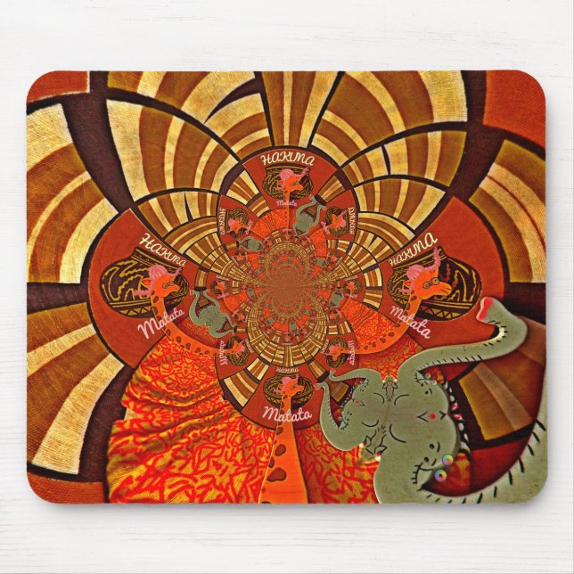 Beautiful Amazing Giraffe  love safari animals  Mouse Pad (Front)