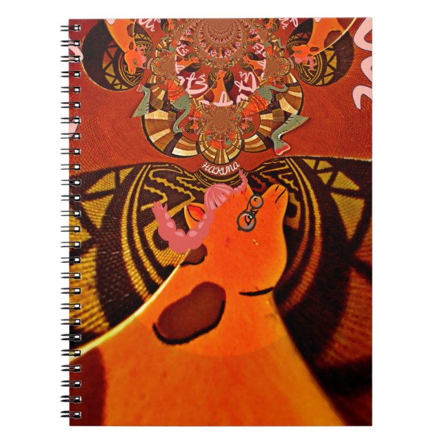 Beautiful Amazing Giraffe  love safari animals  Notebook (Front)